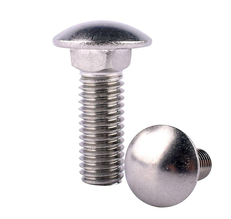 KOSJETHAS Store 1/4-20 x 5/8" Carriage Bolts Screws, Round Head Square Neck, 304 Stainless Steel 18-8, UNC Coarse Fully Thread, Quantity 20Pcs - Image 4